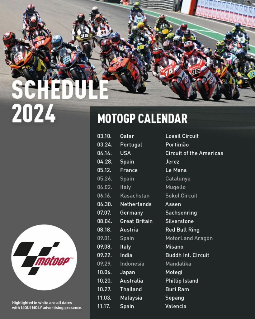 Calendario MotoGP 2024